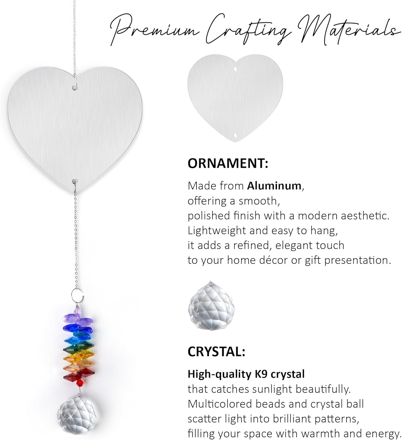 Inspirational Gift - Positive Suncatcher Ornament - Never Forget The Difference That You Make - Appreciation Positive Gift for Women, Friend Sister Coworker, Birthday Present