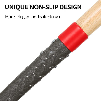 Flat Shovel - Square Point Shovel for Digging, Gardening, Planting & Edging, 43 inches