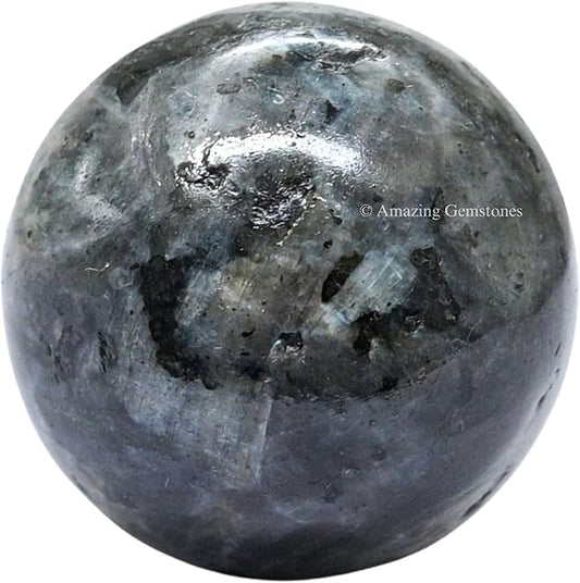 Amazing Gemstone Larvikite Crystal Ball - 1" Inches Crystal Sphere Meditation Balls for Witchcraft and Decorative Balls - Crystals and Healing Stones Beginners Gift (Pack of 1)