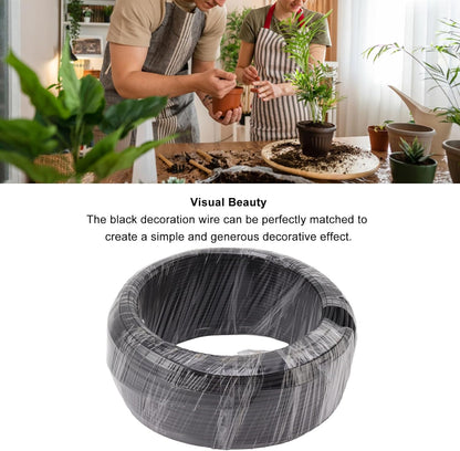 Bonsai Aluminum Wire, 1kg Stable Bonsai Shaping Wires Aluminum Bonsai Plant Training Wire Wires Tools for Bonzai Trees Indoor (Black 2.5mm)