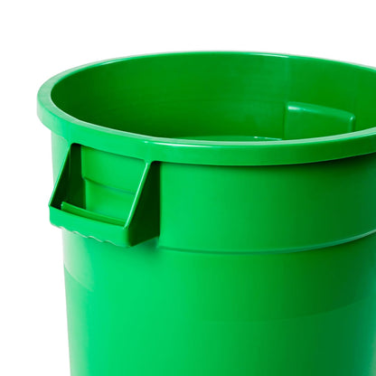 20 Gallon Trash Can With Lid Round Ingredient Storage Containers Recycling Bin Kitchen Garbage Can Office Garbage Can Trash Barrel Plastic Barrel Yard Waste Bin Outdoor Trashcan (10, Green)