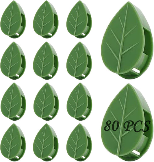 Plant Climbing Wall Fixture Clips, 80Pcs Self-Adhesive Wall Clips Fixer Hooks for Vines, Traction