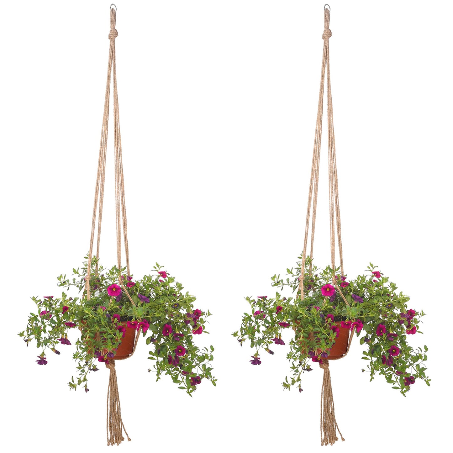 EBOOT 2 Pack 48 Inch Large Macrame Plant Hanger Rope to Hang Flower Pot Plant Holder for Indoor