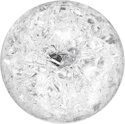 uxcell 40mm/1.6" Crystal Sphere Ball Ice Cracked Glass Solid Decorative Sphere Crystal Ball Prop Ornament for Feng Shui Divination Fortune Telling Tabletop Fountain Decoration, Clear