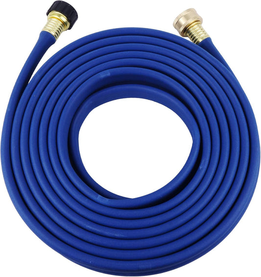 Garden Flat Soaker Hose 1/2 in x 25ft,More Water Leakage, Heavy Duty Metal Hose Connector Ends, Perfect Delivery of Water,Garden Flower Bed and Vegetable Patch,Landscaping, Savings 80% Water