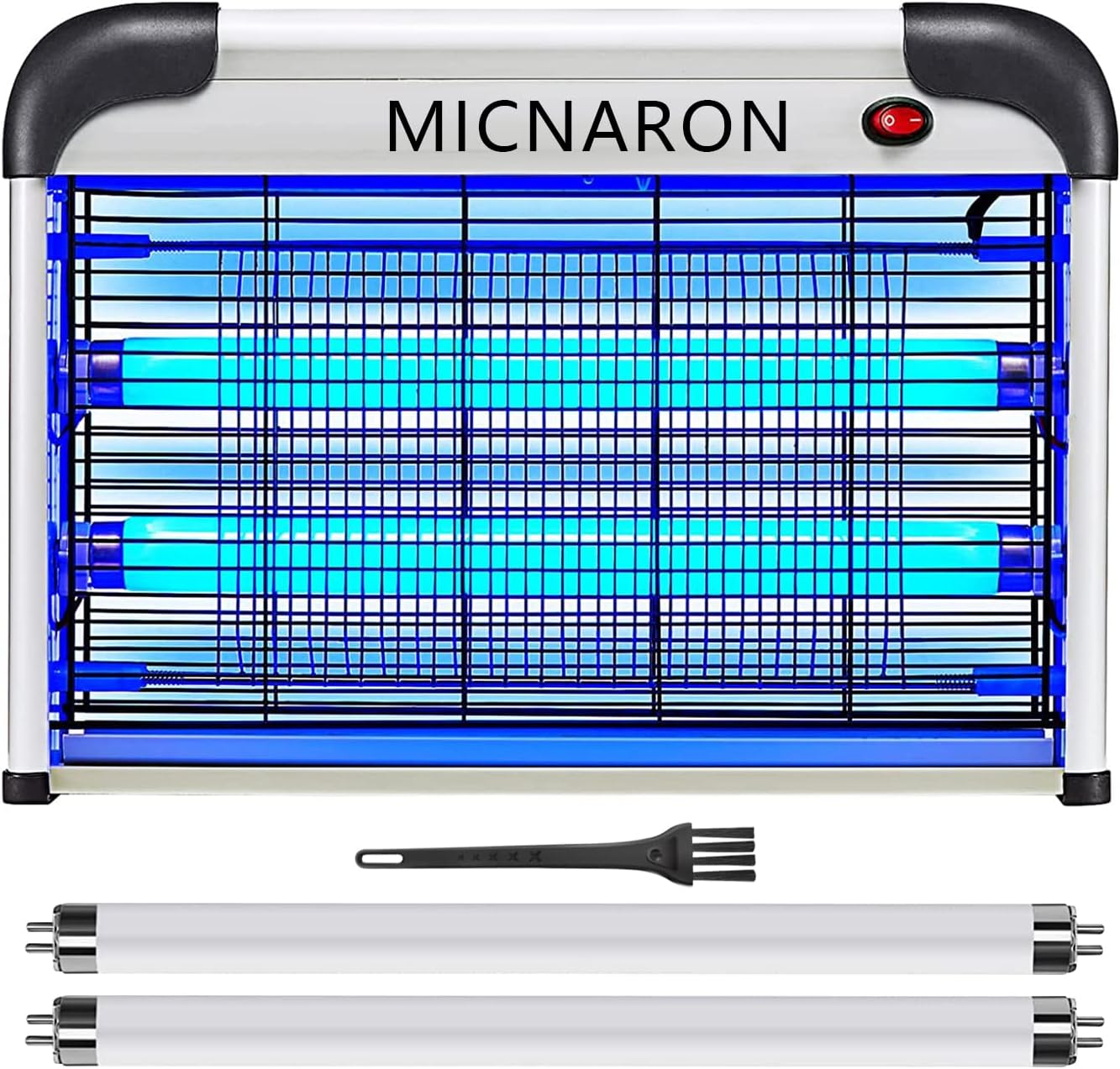 Fly Trap Indoor Bug Zapper, 2800V Powerful Flying Insect Mosquito Killer w/ 20W Blue Light Attract, Plug-in Pest Control Machine for Moth, Fruit Fly, Fungus Gnat, Garage Bug Catcher