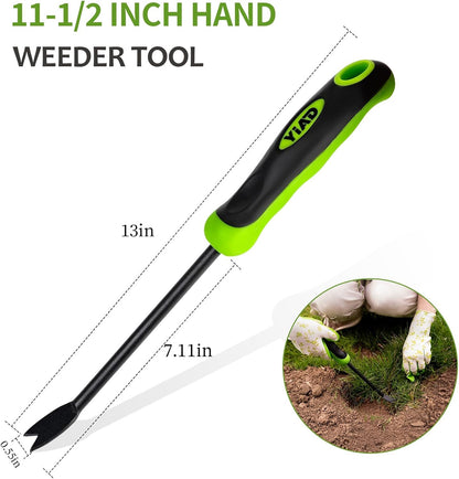 Dandelion Weed Puller Tool, Weed Puller Tool with Ergonomic Handle Garden Weed Remover Tool for Planting, Dandelion Puller Flower and Vegetable Care in Lawn Garden Yard