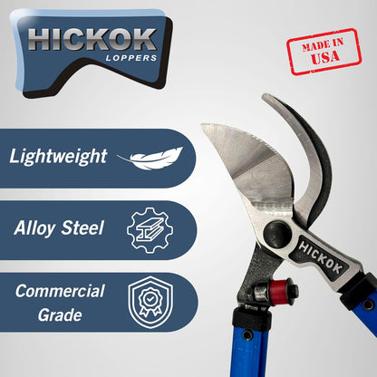 Heavy Duty Loppers for Tree Trimming – 32" Branch Cutter & Pruning Shears with Long Handle | Lightweight Aluminum Tree Trimmer | Professional-Grade Pruner Made in USA