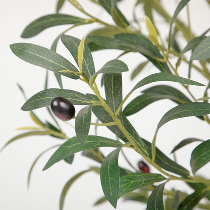 Tall Faux Olive Tree，6Ft(72in) Realistic Texture Potted Silk Artificial Olive Tree， Fake Olive Trees Indoor Outdoor for Home Office Living Room Bedroom Foyer Porch Decor.