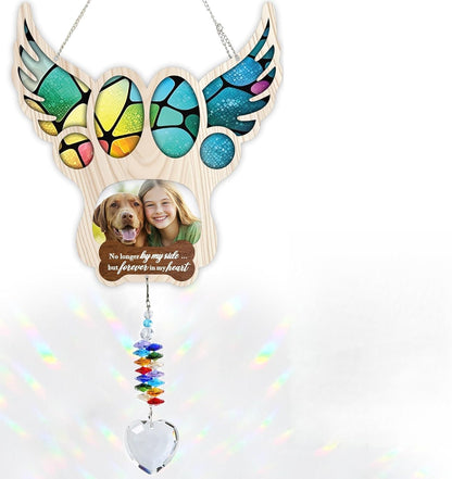 Personalized Dog Memorial Suncatcher with Photo, Window Hanging Sympathy Gift for Loss of Pet, Remembrance Gifts for Dog Lovers, Pet Bereavement Keepsake