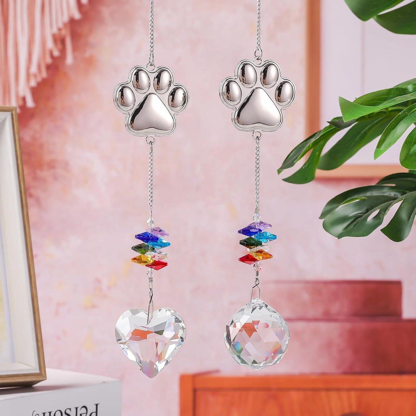 Pet Memorial Suncatcher,Dog Memorial Gifts for Loss of Dog,Cats Remembrance,Pet Loss Sympathy Gift,Bereavement Gifts(Metal)