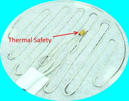 Brewing & Fermentation Heat Pad for Homebrew Beer & Wine Fermenting 120VAC 12 or 25 Watt Heating Mat: Safe for Plastic/Glass Carboy Fermentors w/Heater Temp Strips (10" Heat Mat + Heating Thermostat)