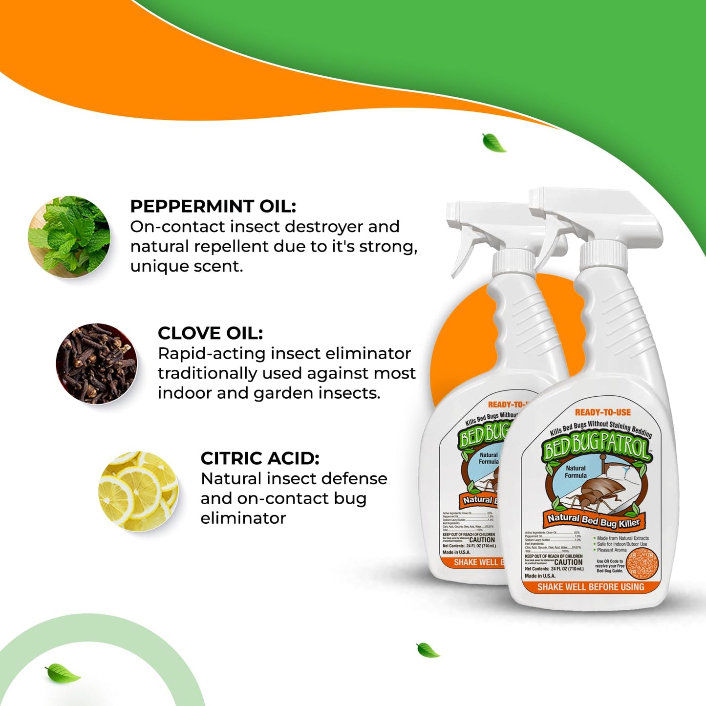 Natural Killer – 24oz Bottle – Child & Pet Safe, Non-Toxic Formula for Home, Office, Vehicles, Mattresses, Couches, Baseboards & More – Eco-Friendly Bed Insect Treatment