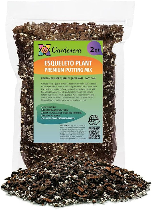 Monstera Esqueleto Soil Mix - Specially Formulated for Strong Root Development - 2 Quart