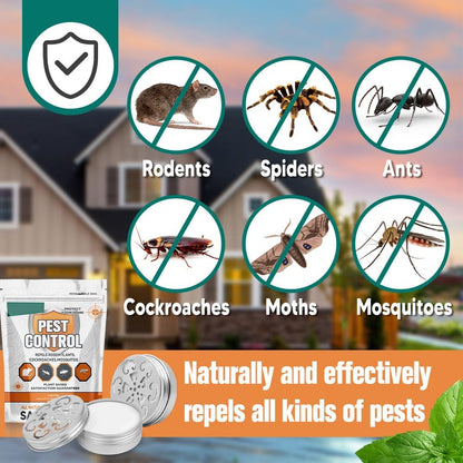 Pest Repellent for Car, Rodent Repellent Indoor & Outdoor, Natural Mint Mouse/Rat Repellent, Keep Mice, Spiders, Ants and Cockroaches Away, Peppermint Oil Pest Deterrent - 2P