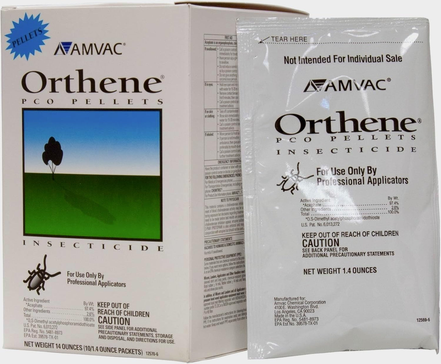 Valent USA Orthene PCO Pellets for Insects (10 Bags/per Box) 1.1.1.1.1