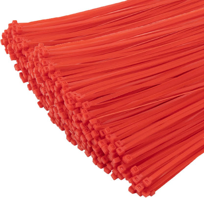XINGO 1000 PCS Red Zip Ties 12 Inch, 60 LBS Tensile Strength, Self-Locking Nylon Plastic Nylon PA66 Wire Ties for Indoor and Outdoor Use