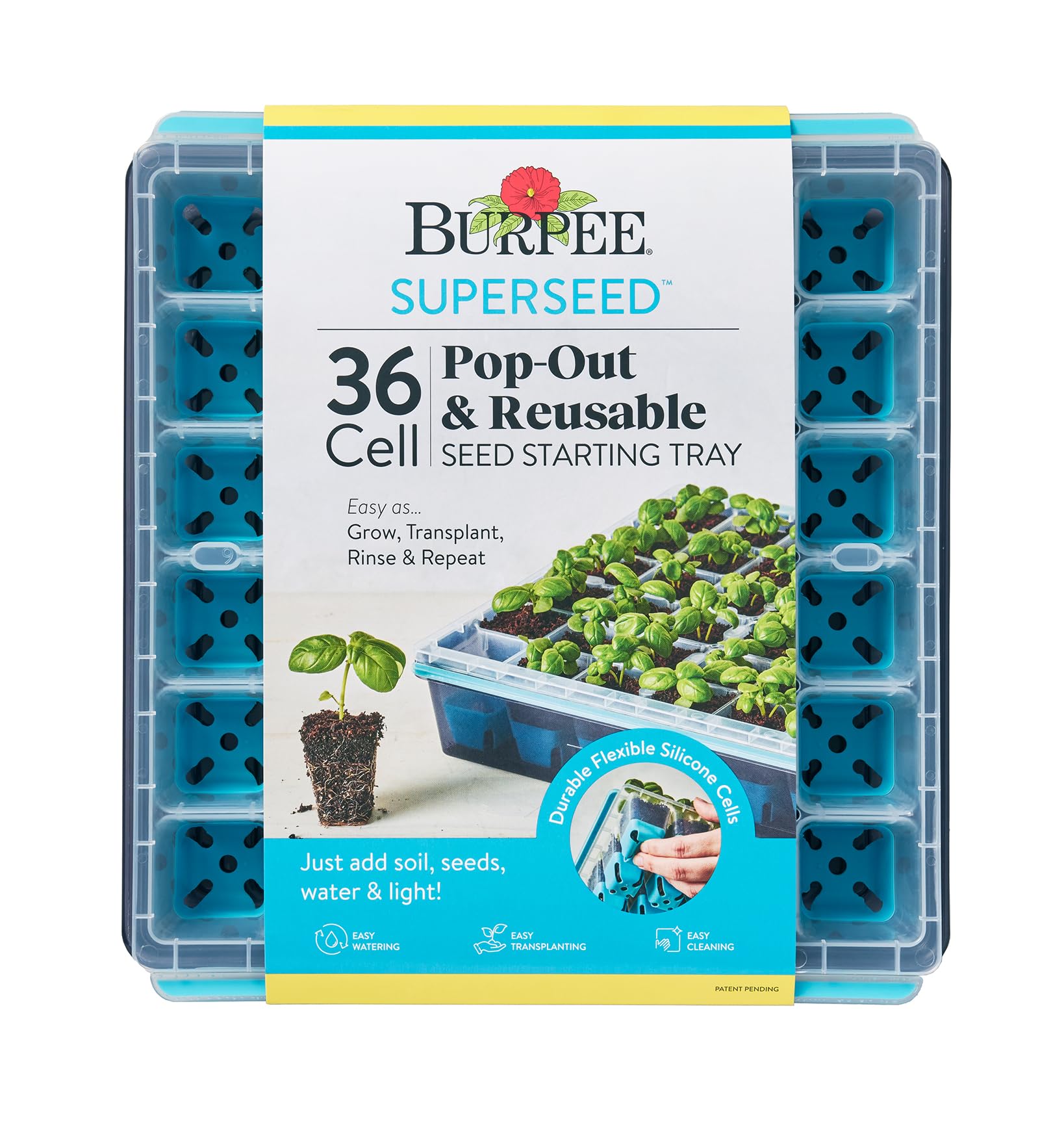 Burpee SuperSeed 36-Cell Reusable Seed Starting Tray for Indoor Seedlings