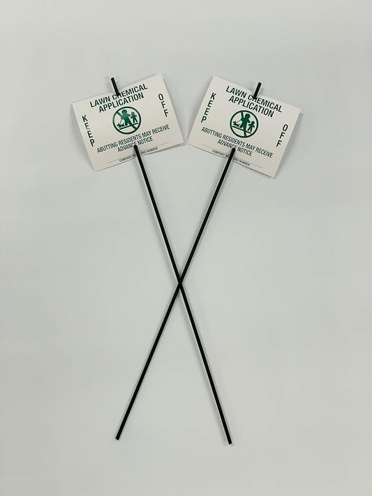 Lawn Treatment Application Stakes & Ohio Signs (Economy Style Stake / 500 pc. Pack)