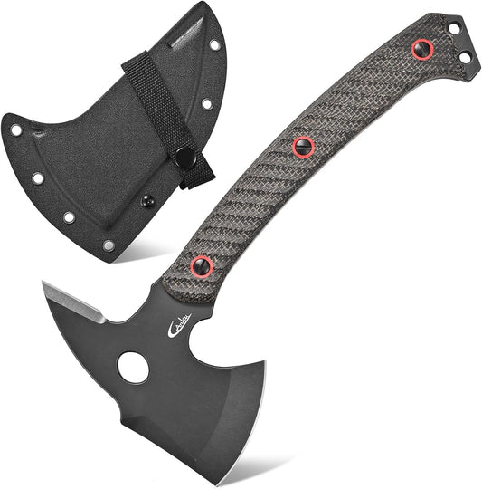 C1342 Camping Axes,DC53 Steel Blade Micarta Handle Chopping Axe Bushcraft Camping Axes Survival