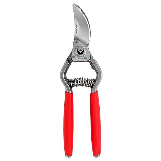 Corona BP15180 Forged Steel ClassicCUT Bypass Hand Pruner - 1 inch Cut Capacity Stem and Branch Garden Shears, Red