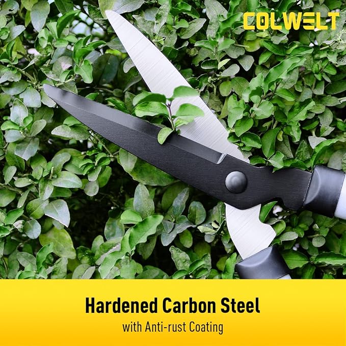 Colwelt Loppers Hedge Clippers Garden Shears 3Pcs, Compact Garden Loppers Shear Set with 17?™â€?Bypass Branch Cutters & Hedge Shears & Pruners, Tree Shrub Care Kit for Lopping with Soft Grip Handle