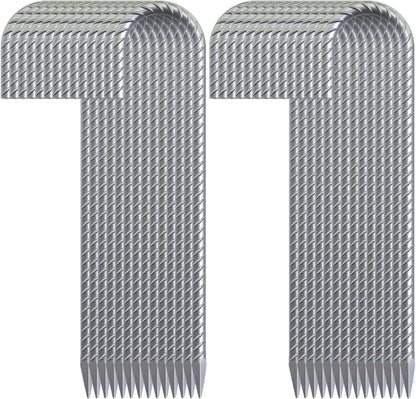 Rebar Stakes 16 Inch, 3/8" Diameter Tent Stakes Heavy Duty 28 Pack, Galvanized Steel Chain Link Fence Stakes Metal Ground Anchors for Outdoor Decorations, Bounce House, Trap, Fencing