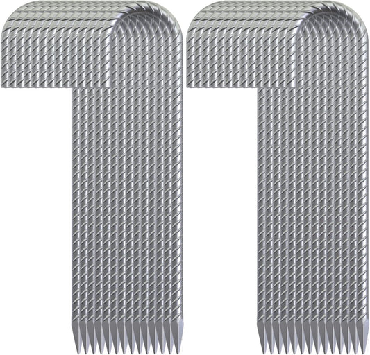 Rebar Stakes 16 Inch, 3/8" Diameter Tent Stakes Heavy Duty 28 Pack, Galvanized Steel Chain Link Fence Stakes Metal Ground Anchors for Outdoor Decorations, Bounce House, Trap, Fencing