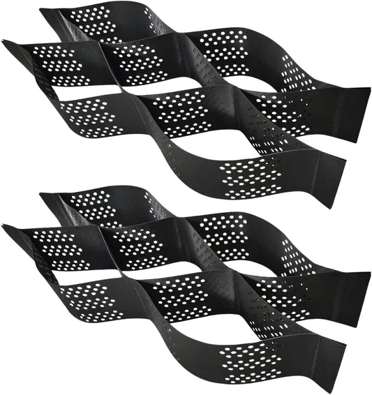 Ground Grid Black Base Grid, Durable Ground Reinforcement for Gardens Yards Pathways Slopes, Parking Landscaping (40x4Ft x 3Inch)
