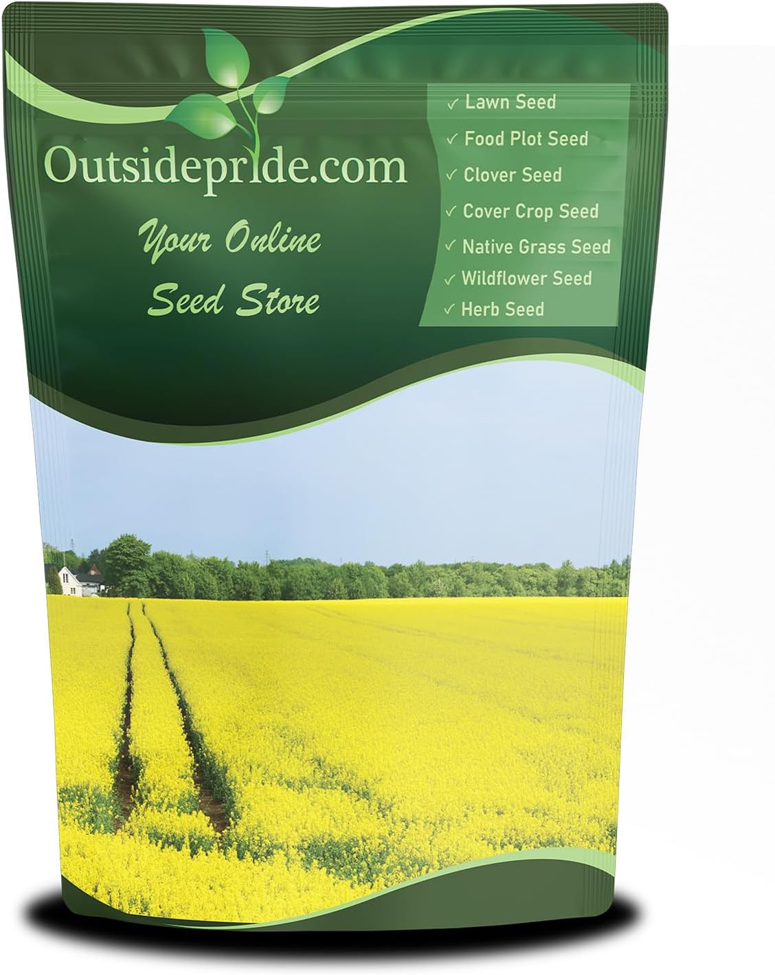 Outsidepride Trophy Forage Rape Seed - 5 Lbs Heat, Cold & Drought-Tolerant Brassica Food Plot Seed, Ideal for for Deer & Livestock Grazing, Fall Planting, Soil Improvement, & Erosion Control
