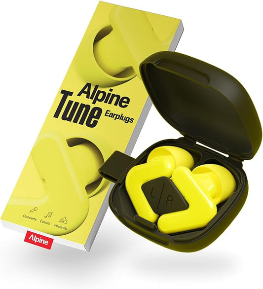 Alpine Tune Earplugs, Concert Ear Plugs for Noise Reduction, High Fidelity Music Quality, 19dB
