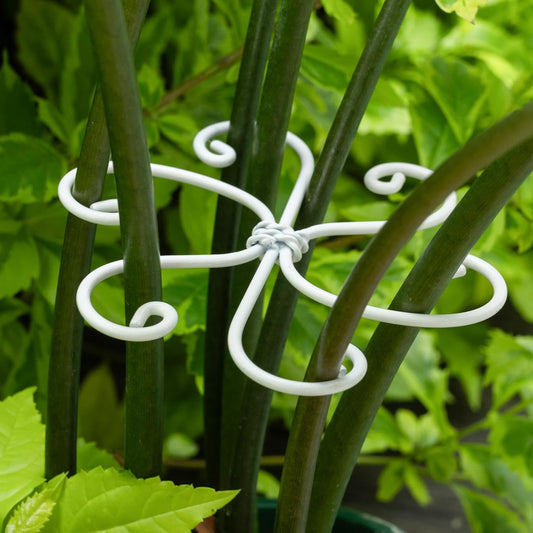 5PCS Monstera Plant Support Hook White 4.1 * 4.1 Inch – Set of 5 Durable Metal Stem Stabilizer