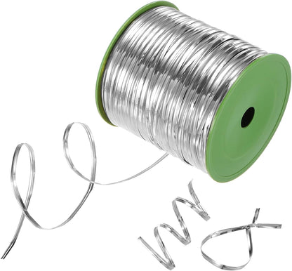 Metal Twist Ties, 500 Yards Metallic Twists Tie Bread Twisty-Ties for Party Decoration/Garden Plant/Gift Wrapping Bag/Cake/Pops Candy/Bakery Bags [Silver]