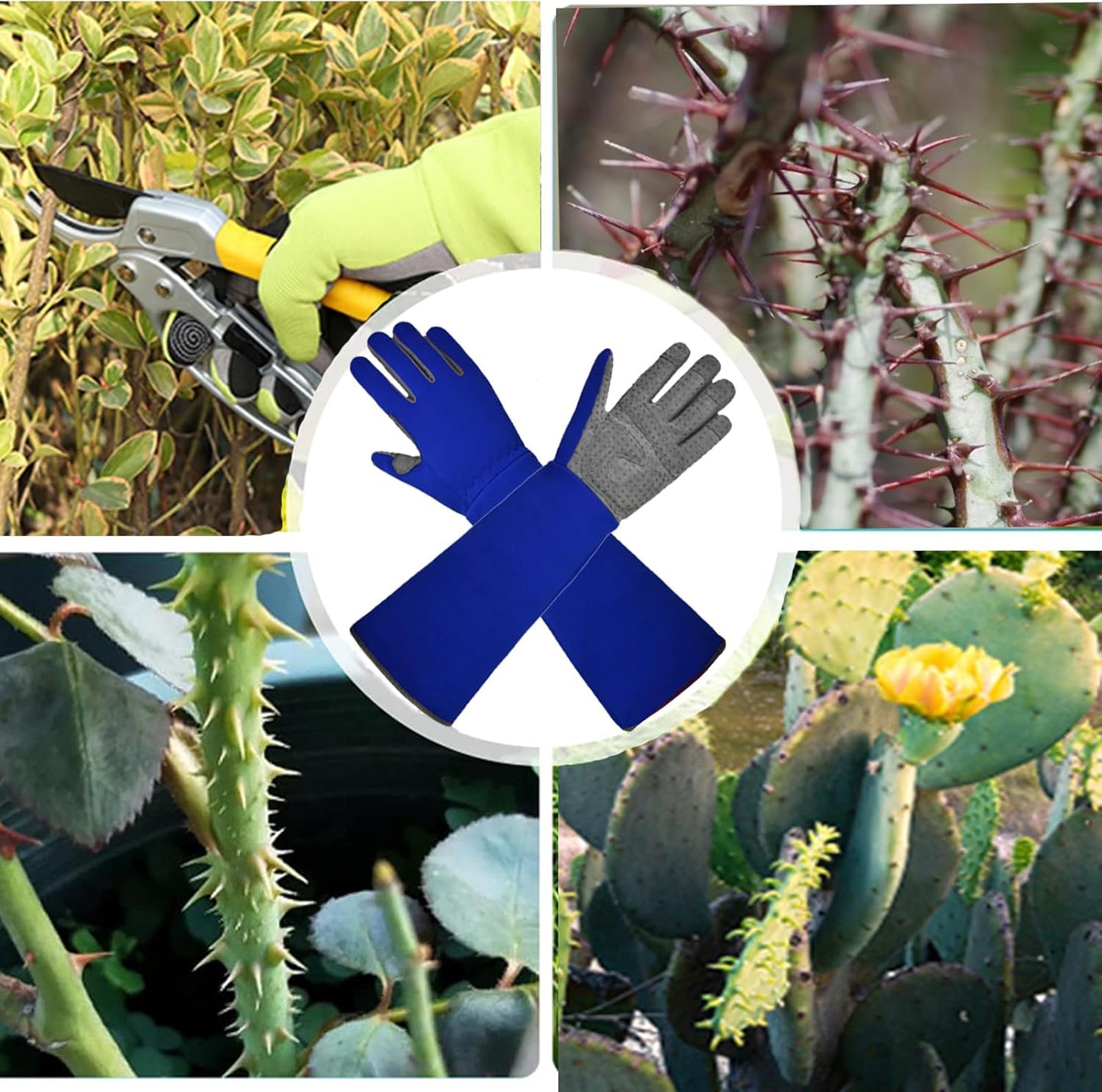 3-in-1 Gloves for Gardening, Farming & Cleaning, Stab-Proof, Anti-Slip, Wear-Resistant, Comfort, Breathable, Durable