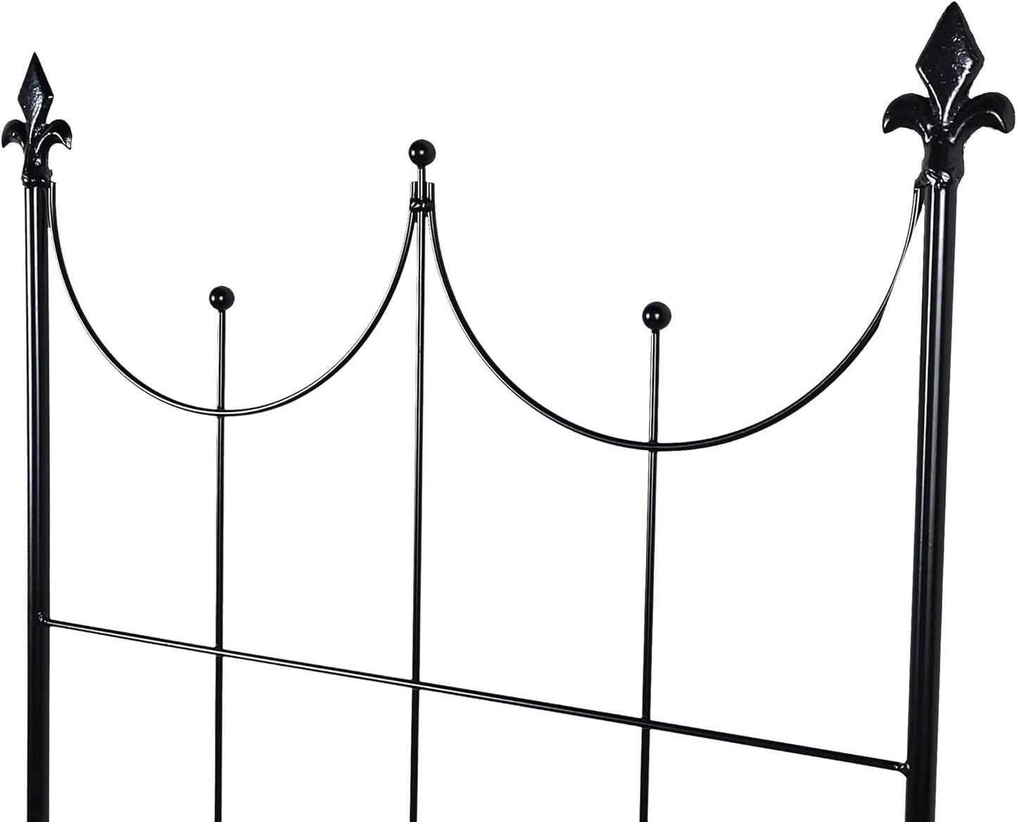 OUTOUR Larger Garden Trellis Plant Support Wire Lattice Grid Panel Stake Fence, 70"x20", for Climbing Plants, Potted Vines Vegetables Vining Flowers Ivy Roses Clematis, Lawn Backyard Patio, Black