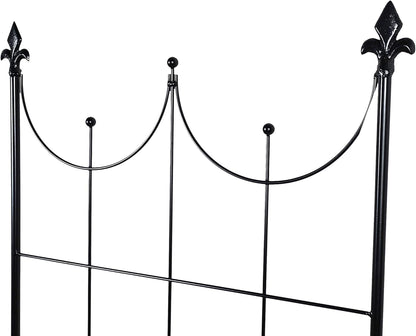 OUTOUR Larger Garden Trellis Plant Support Wire Lattice Grid Panel Stake Fence, 70"x20", for Climbing Plants, Potted Vines Vegetables Vining Flowers Ivy Roses Clematis, Lawn Backyard Patio, Black