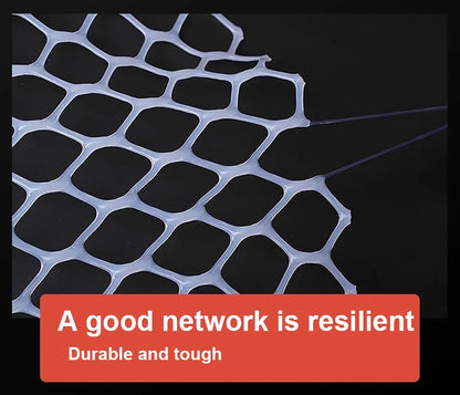 Plastic Chicken Wire Mesh Plastic Mesh Roll for Gardening Construction Barrier Netting Frame Crafts Plastic Mesh Fencing Poultry Fencing Garden Netting(Size:1.2cm mesh 1 * 20m,Color:Black)