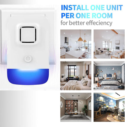 Ultrasonic Pest Control Repeller Plug in, Electronic Rodent Repellent for Indoor Home, Mosquito Repellent, Cockroach Killer, Spider Repellent (1 Pack)