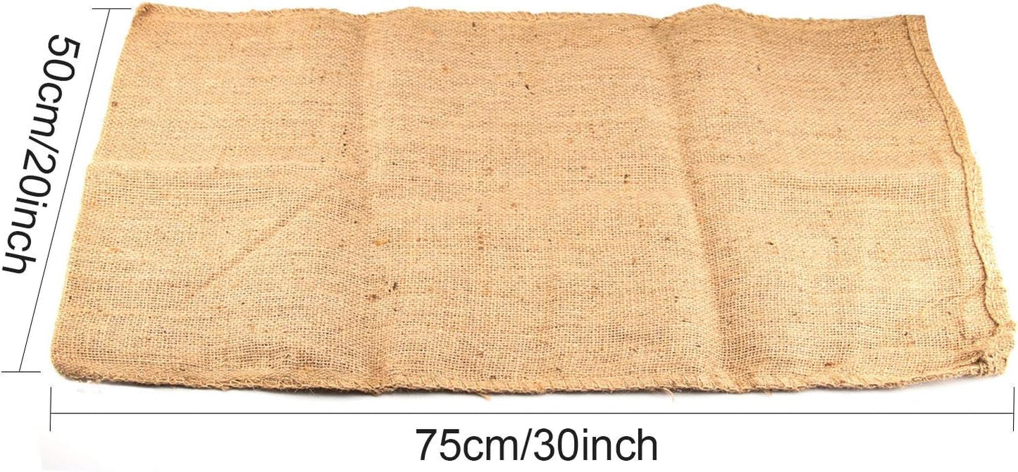 KEILEOHO 5 Pack 30 X 20 Inch Burlap Bags, Large Burlap Sacks, Potato Sack Race Bags for Gardening, Planting Growing Bags