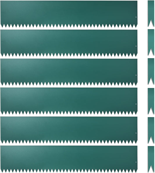 Landscape Edging Kit, Galvanized Steel Edging Landscape Lawn Edging Powder for Lawn Yard, Coated