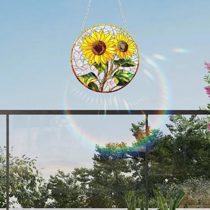 Sun Catchers Indoor Window, Acrylic Rainbow Suncatcher Window Hanging Decoration for Living Room Bedroom Summer Home Balcony Ornaments Decoration