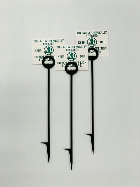 Lawn Treatment Application Stakes & Iowa Signs (Premium Style Stakes / 500 pc. Pack)