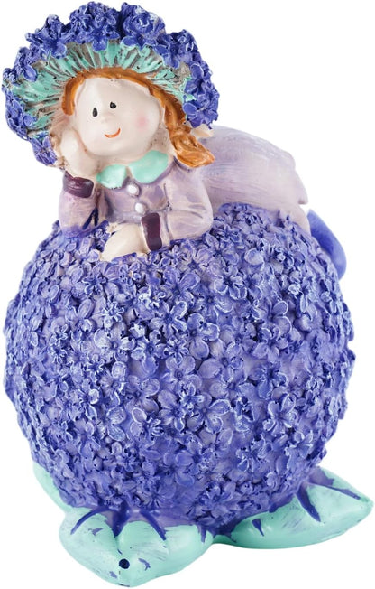 Lavender Outdoor Garden Resin Statues - Couple Boy & Girl Figurines, Ideal for Patio, Lawn, Garden & Courtyard Decor, Valentine's Day Home Ornament, for Parents & Friends
