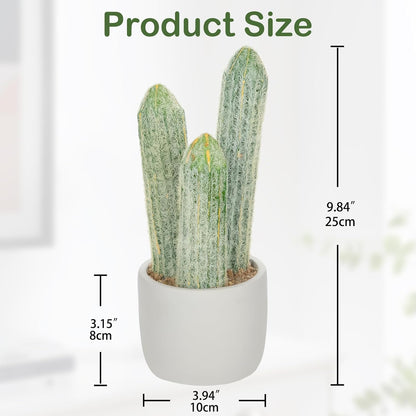 DILATATA 9.8' Small Old Man Cactus Faux Cacti Plant ARTIFICIAL Cactus for Home Garden Office Decor Housewarming Gifts