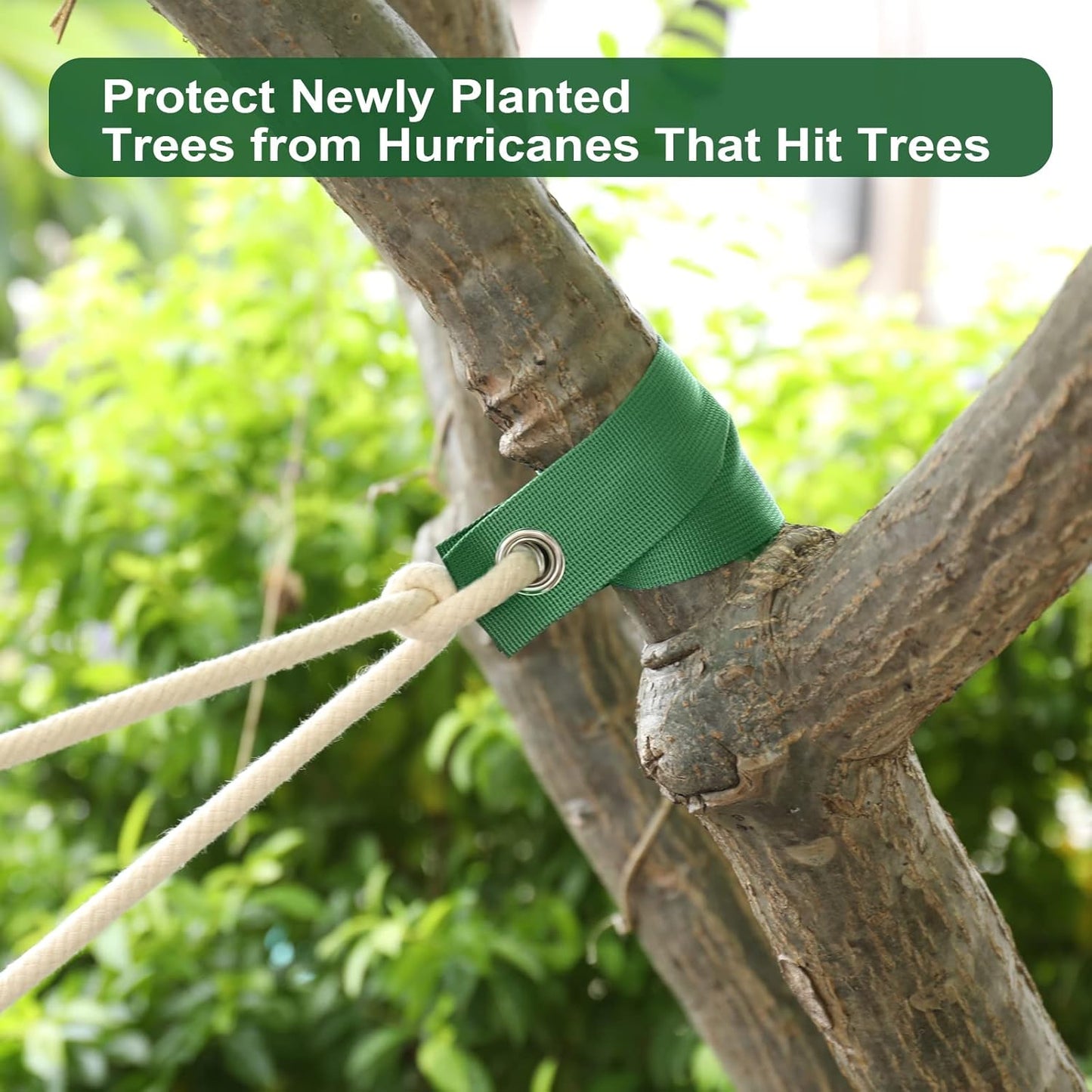 150 PCS Tree Stake Straps, Nylon, Green, Perfect for Staking, Guying, Straightening & Protecting Trees, Heavy Duty, Rust-Resistant Buckles