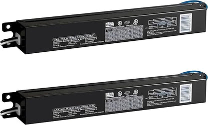 OHLECTRIC 2 Pack - Replacement for Keystone KTEB-232-UV-IS-N-P 2 Lamp T8 Electronic Fluorescent Ballast with Normal Light Output | 120-277V Input with Instant Start Operation | 0.88 Ballast Factor