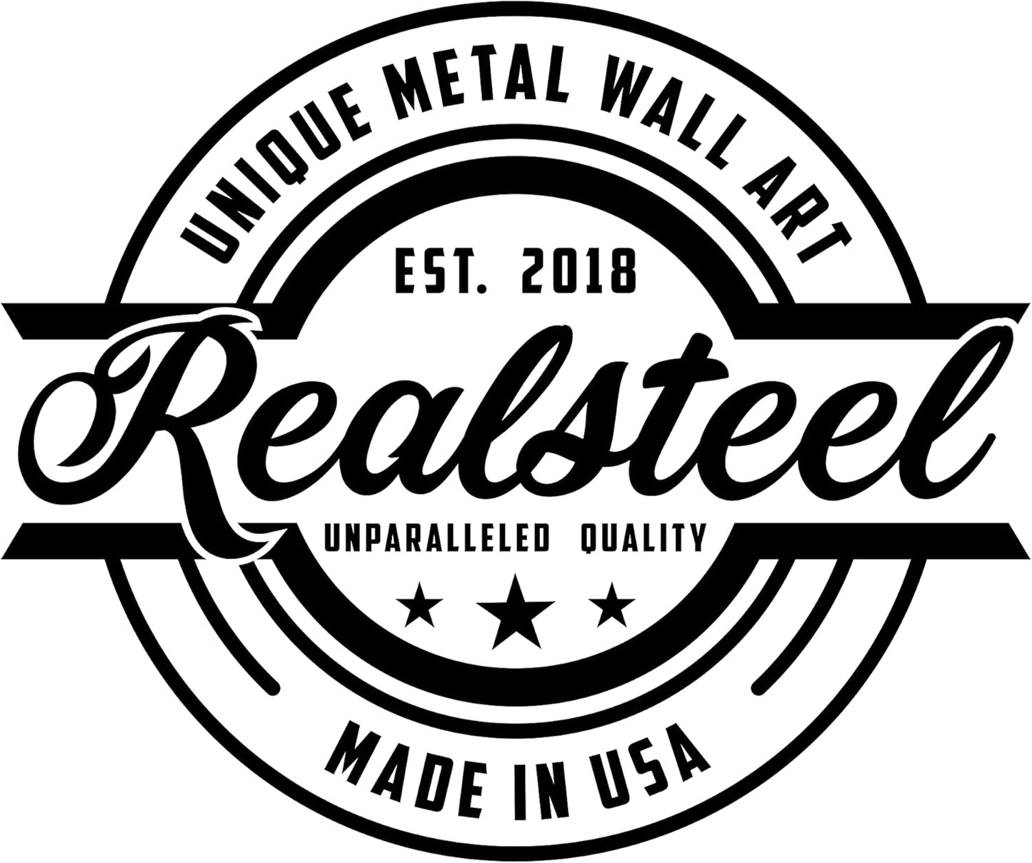 RealSteel Forest Campfire Monogram, Custom Home & Wall Décor, Personalized Sign, Outdoor Campsite, for Backyards, Deer Leases, Campgrounds, and Fire Pit area