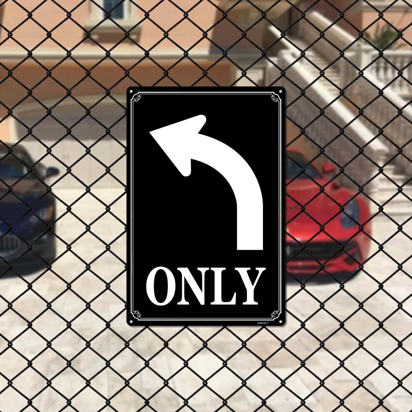 8x12" Right Turn Only Arrow Signs - High-Intensity Aluminum Parking Lot Sign, Weatherproof & Fade-Resistant, Ideal for Outdoor & Indoor Use - Curbside Sign
