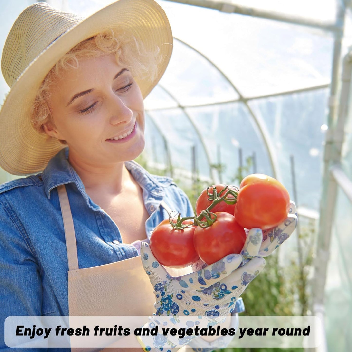 Farm Plastic Supply - Clear Greenhouse Plastic Sheeting - 6 mil - 4 Year UV Resistant Polyethylene Greenhouse Film, Replacement Cover, Hoop House Green House Cover for Gardening, Farming (32' x 50')