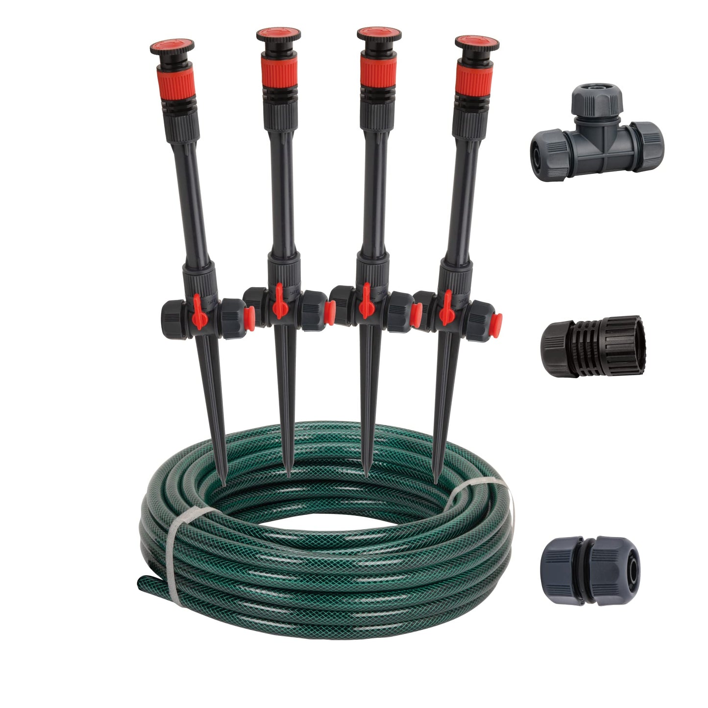 Eden 98063 Multi-Adjustable Flex Design Above Ground Irrigation Garden Sprinkler System, Sprinkler